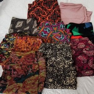 EUC lot of 10 LuLaRoe OS Leggings